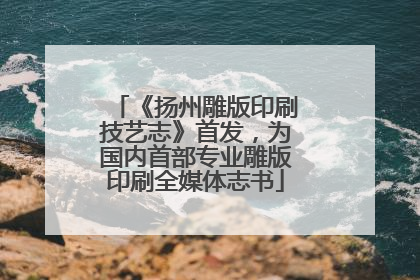 《扬州雕版印刷技艺志》首发，为国内首部专业雕版印刷全媒体志书