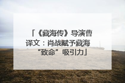 《藏海传》导演曹译文：肖战赋予藏海“致命”吸引力