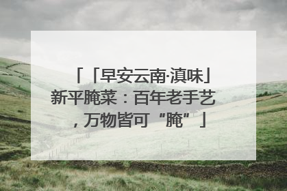 「早安云南·滇味」新平腌菜：百年老手艺，万物皆可“腌”