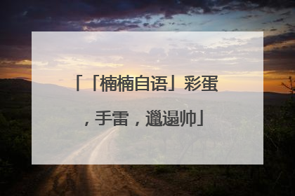 「楠楠自语」彩蛋，手雷，邋遢帅