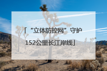 “立体防控网”守护152公里长江岸线