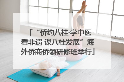 “侨约八桂·学中医 看非遗 谋八桂发展”海外侨商侨领研修班举行