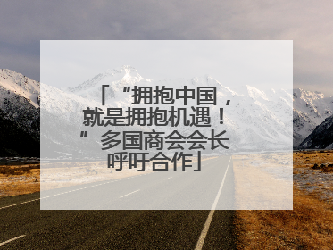 “拥抱中国，就是拥抱机遇！”多国商会会长呼吁合作