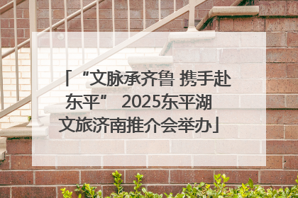 “文脉承齐鲁 携手赴东平” 2025东平湖文旅济南推介会举办