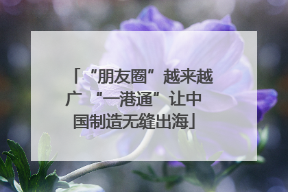 “朋友圈”越来越广 “一港通”让中国制造无缝出海