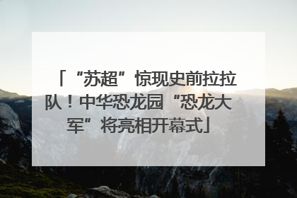 “苏超”惊现史前拉拉队！中华恐龙园“恐龙大军”将亮相开幕式
