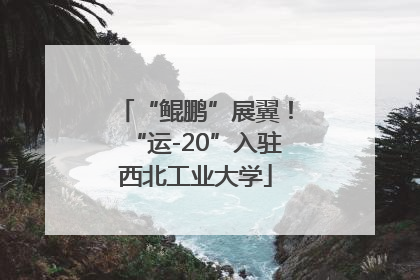 “鲲鹏”展翼！“运-20”入驻西北工业大学