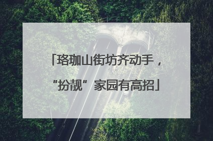 珞珈山街坊齐动手，“扮靓”家园有高招