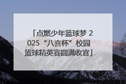 点燃少年篮球梦 2025“八喜杯”校园篮球精英赛圆满收官
