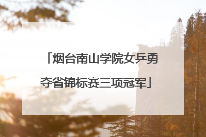 烟台南山学院女乒勇夺省锦标赛三项冠军