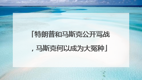 特朗普和马斯克公开骂战，马斯克何以成为大冤种