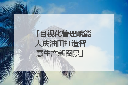 目视化管理赋能 大庆油田打造智慧生产新图景