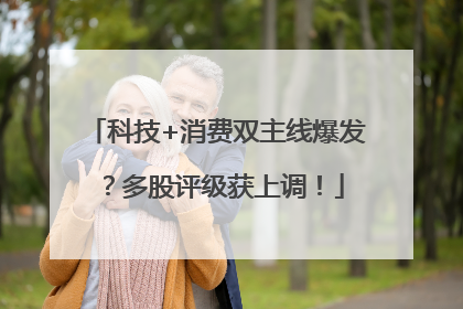科技+消费双主线爆发？多股评级获上调！