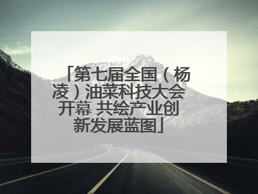 第七届全国（杨凌）油菜科技大会开幕 共绘产业创新发展蓝图