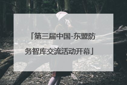 第三届中国-东盟防务智库交流活动开幕