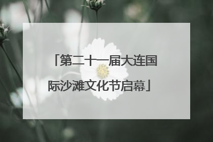 第二十一届大连国际沙滩文化节启幕