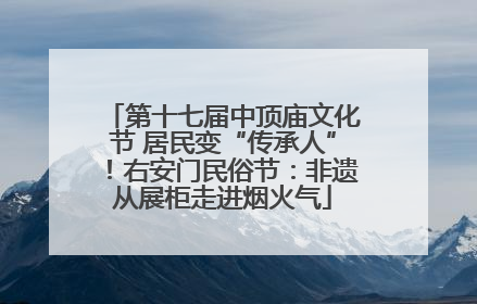 第十七届中顶庙文化节 居民变“传承人”！右安门民俗节：非遗从展柜走进烟火气