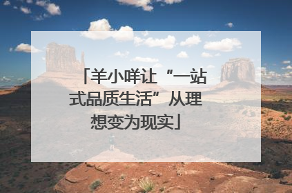 羊小咩让“一站式品质生活”从理想变为现实