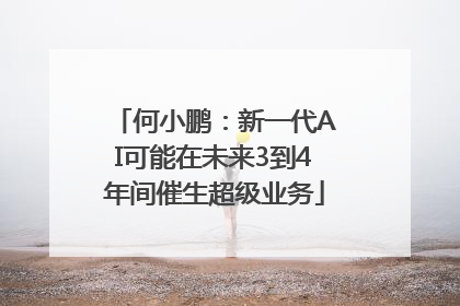 何小鹏：新一代AI可能在未来3到4年间催生超级业务