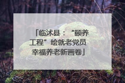 临沭县：“颐养工程”绘就老党员幸福养老新画卷