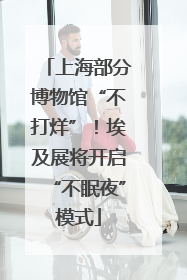 上海部分博物馆“不打烊”！埃及展将开启“不眠夜”模式