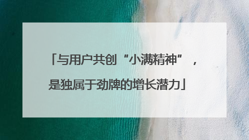 与用户共创“小满精神”，是独属于劲牌的增长潜力