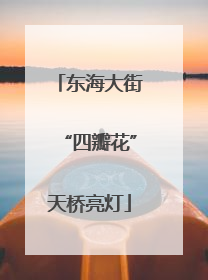 东海大街“四瓣花”天桥亮灯
