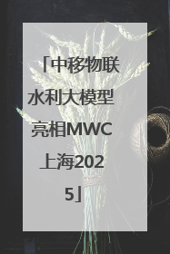 中移物联水利大模型亮相MWC上海2025