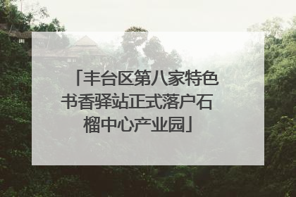 丰台区第八家特色书香驿站正式落户石榴中心产业园