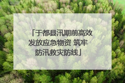 于都县汛期前高效发放应急物资 筑牢防汛救灾防线