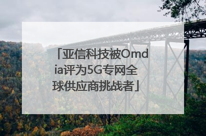 亚信科技被Omdia评为5G专网全球供应商挑战者