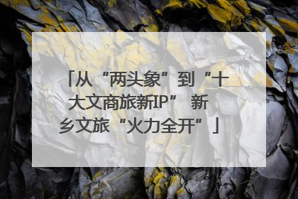 从“两头象”到“十大文商旅新IP” 新乡文旅“火力全开”