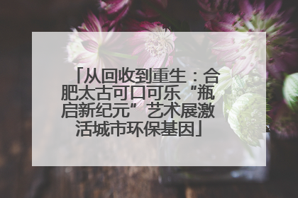 从回收到重生：合肥太古可口可乐“瓶启新纪元”艺术展激活城市环保基因
