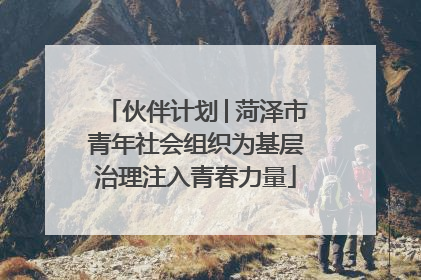 伙伴计划│菏泽市青年社会组织为基层治理注入青春力量