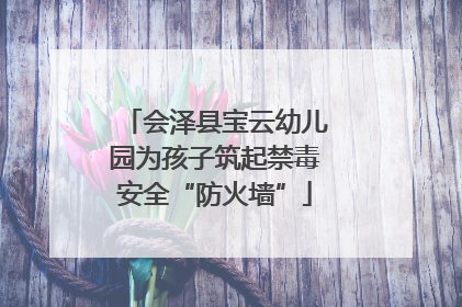 会泽县宝云幼儿园为孩子筑起禁毒安全“防火墙”