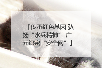 传承红色基因 弘扬“水兵精神” 广元织密“安全网”
