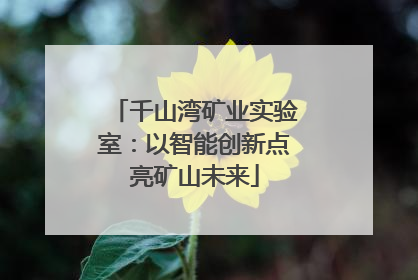 千山湾矿业实验室：以智能创新点亮矿山未来