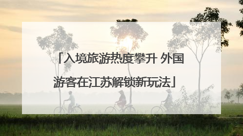 入境旅游热度攀升 外国游客在江苏解锁新玩法