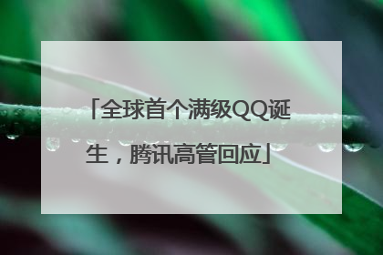 全球首个满级QQ诞生，腾讯高管回应
