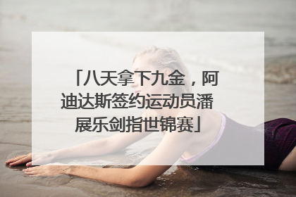 八天拿下九金，阿迪达斯签约运动员潘展乐剑指世锦赛