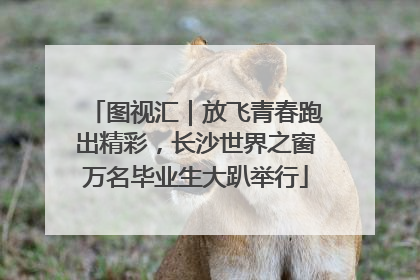 图视汇｜放飞青春跑出精彩，长沙世界之窗万名毕业生大趴举行
