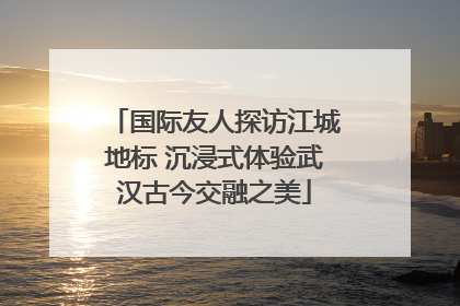 国际友人探访江城地标 沉浸式体验武汉古今交融之美