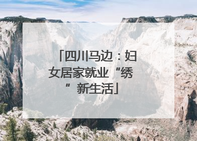 四川马边：妇女居家就业“绣”新生活