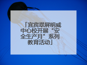 宜宾翠屏明威中心校开展“安全生产月”系列教育活动