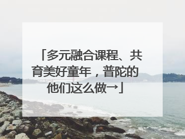 多元融合课程、共育美好童年，普陀的他们这么做→