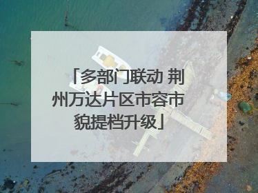 多部门联动 荆州万达片区市容市貌提档升级