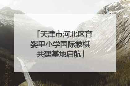 天津市河北区育婴里小学国际象棋共建基地启航