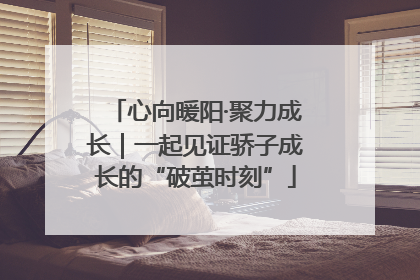 心向暖阳·聚力成长｜一起见证骄子成长的“破茧时刻”