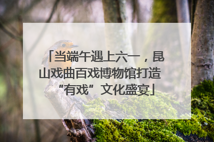 当端午遇上六一，昆山戏曲百戏博物馆打造“有戏”文化盛宴
