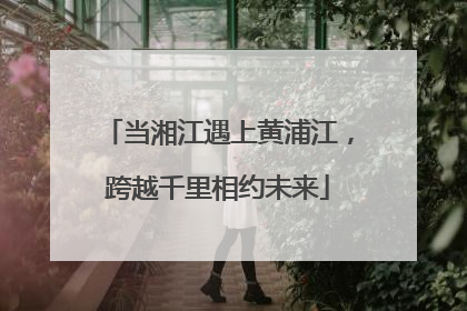 当湘江遇上黄浦江，跨越千里相约未来